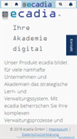 Mobile Screenshot of ecadia.com