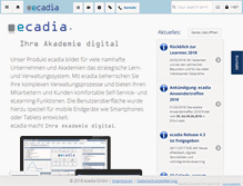 Tablet Screenshot of ecadia.com